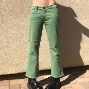 7 For All Mankind Women's Green Trousers